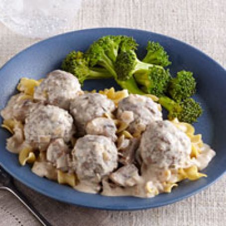 Creamy Beef Stroganoff Meatballs