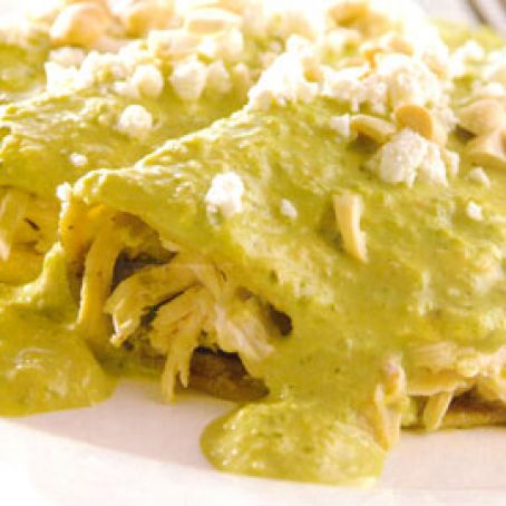 ENCHILADAS DE CACAHUATE