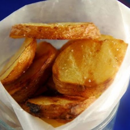 Grilled Potato Slices with Salt and Vinegar