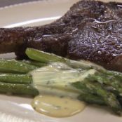 Rib Steak and Asparagus