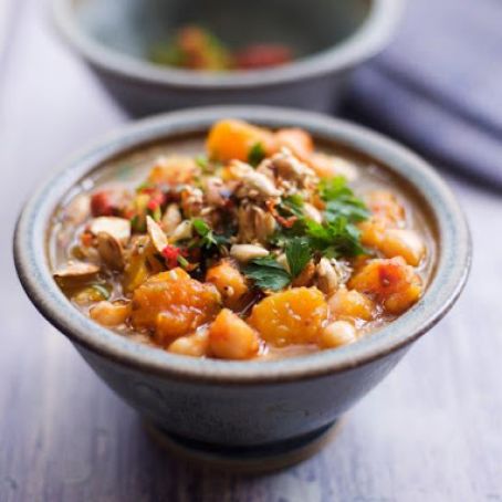 Chunky Squash & Chickpea Soup