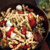 Pasta Salad with Cherry Tomatoes and Green Olivada