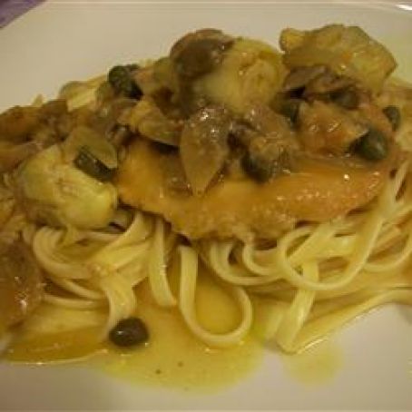Chicken Piccata with Artichoke Hearts