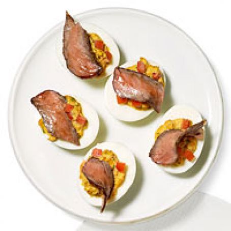 Steakhouse Deviled Eggs