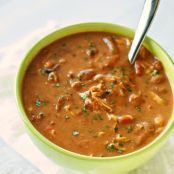 Crockpot Cheesy Chipotle Chicken Chili