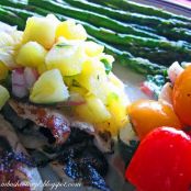 Pina Colada Blackened Tilapia with Pineapple Salsa