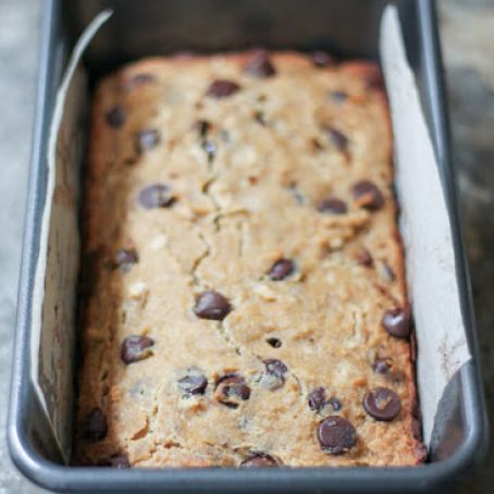Chocolate Chip Coconut Flour Banana Bread (gluten free, paleo!)