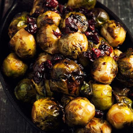 Brussels Sprouts With Balsamic and Cranberries