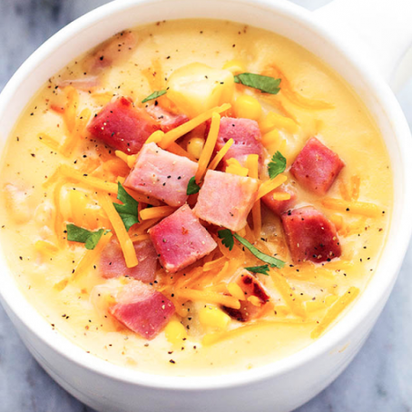 Ham & Potato Cheddar Soup