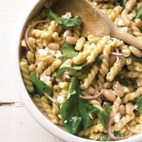 Pasta Salad with Goat Cheese and Arugula