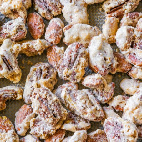Candied Cinnamon Sugar Coated Nuts