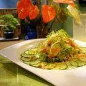 Chilled Shrimp & Cucumber Salad with Sweet & Spicy Ginger Vinaigrette