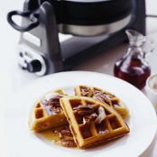 Banana Waffles with Pecans