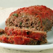 Italian Meat Loaf with Fresh Basil and Provolone