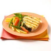 Mustard-Glazed Halibut Steaks