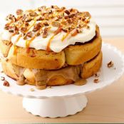 Double-Stacked Cinnamon Roll Cake