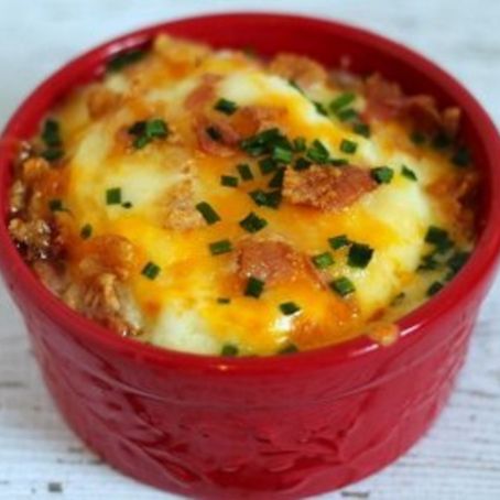 Mashed Cauliflower Mini Casseroles