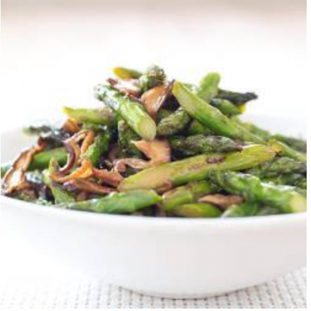 Stir-Fried Asparagus with Shiitake Mushrooms