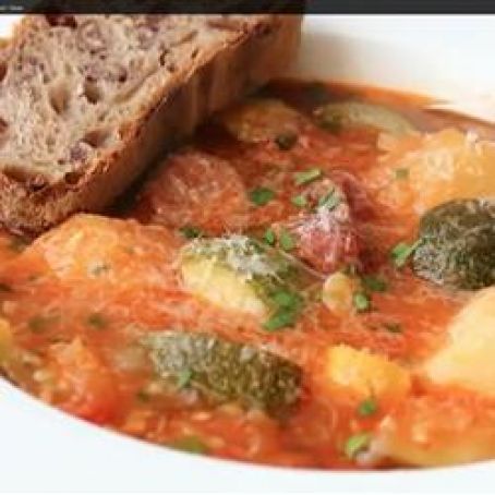 Summer Squash and Sausage Stew