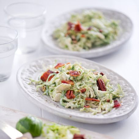 Brussels Sprouts Slaw with Bacon