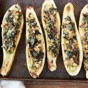 Spinach Stuffed Zucchini