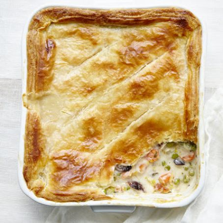 Leek, Mushroom, and Pea Potpie