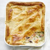 Leek, Mushroom, and Pea Potpie