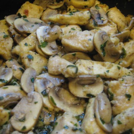 Mushrooms in Garlic White Wine Sauce