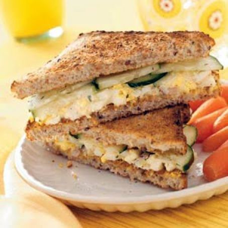 Egg Salad & Cucumber Sandwiches Recipe