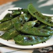Sesame Roasted Snap Peas Serves