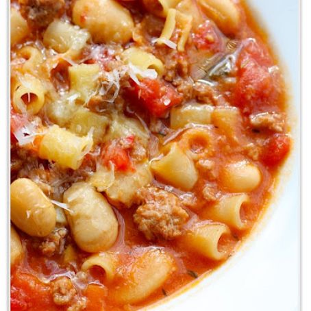 Sausage and Bean Soup with Pasta