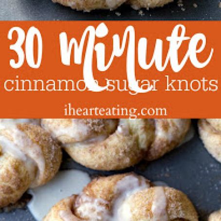 30 Minute Cinnamon Sugar Knots
