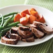 Root Beer-Marinated Pork Tenderloin with Sweet Potatoes