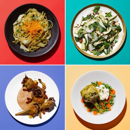 Spaghetti with Artichokes & Bottarga