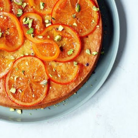 OLIVE OIL CAKE w/CANDIED ORANGE