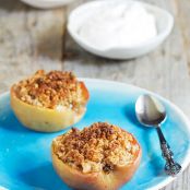 Apple Crisp, Cinnamon with Coconut Cream