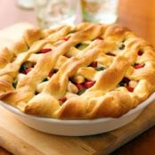 Herbed Chicken Lattice Pot Pie