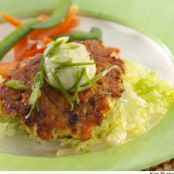 Wasabi Salmon Burgers