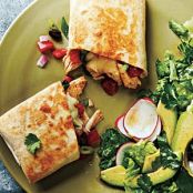 Chicken and Black Bean-Stuffed Burritos