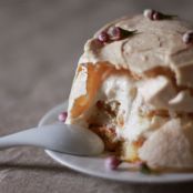 Tiramilova (a plum wine tiramisu masquerading as a pavlova)