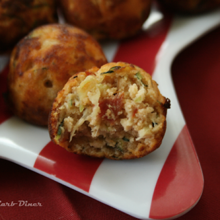 Low Carb Zucchini Pizza Poppers