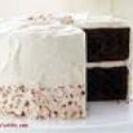 Chocolate Candy Cane Cake