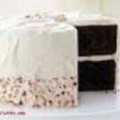 Chocolate Candy Cane Cake