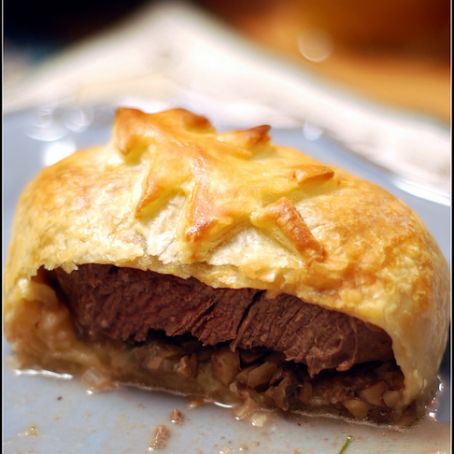 Individual Beef Wellingtons with Sherry Cream Sauce