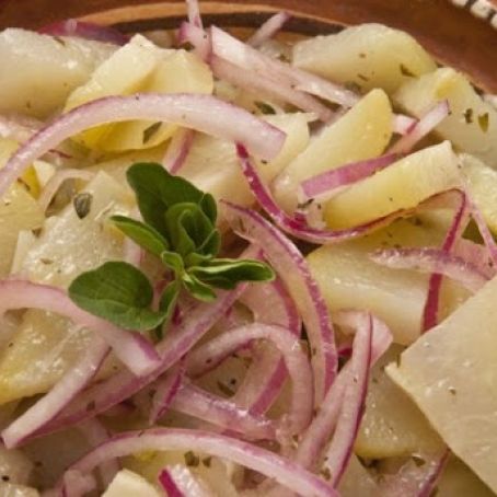 Chayote Squash and Pickled Onion Salad