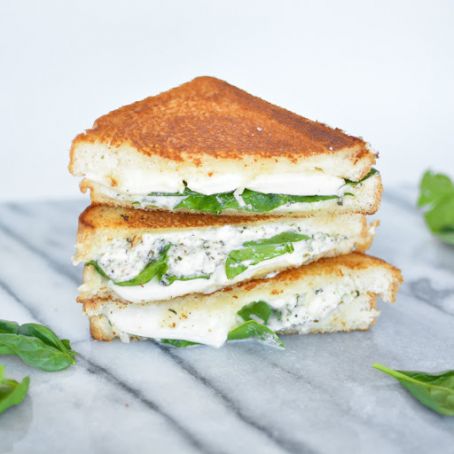 White Garlic Pizza Grilled Cheese