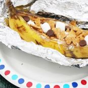Campfire S’mores Banana Boats