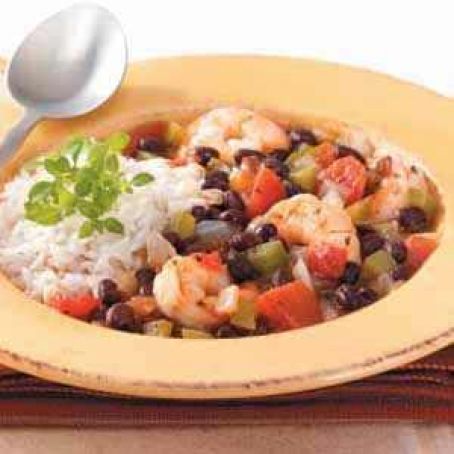Shrimp and Black Bean Chili
