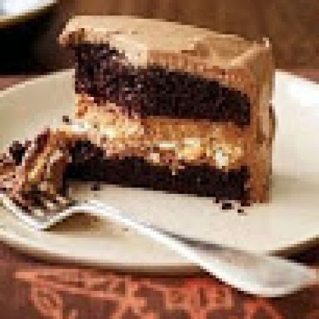 Crunchy Milk Chocolate - Peanut Butter Layer Cake