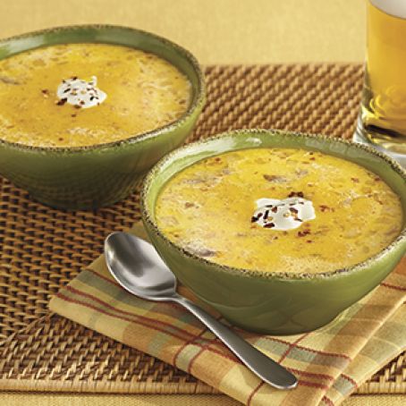 Beer and Brat Cheese Soup